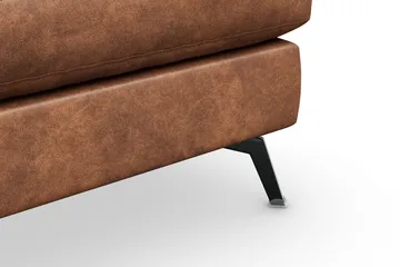 Ocean Lyx Fotpall - Brun/Läder - Products - Möbler - Fåtölj & stolar - Pall & puff - Fotpallar