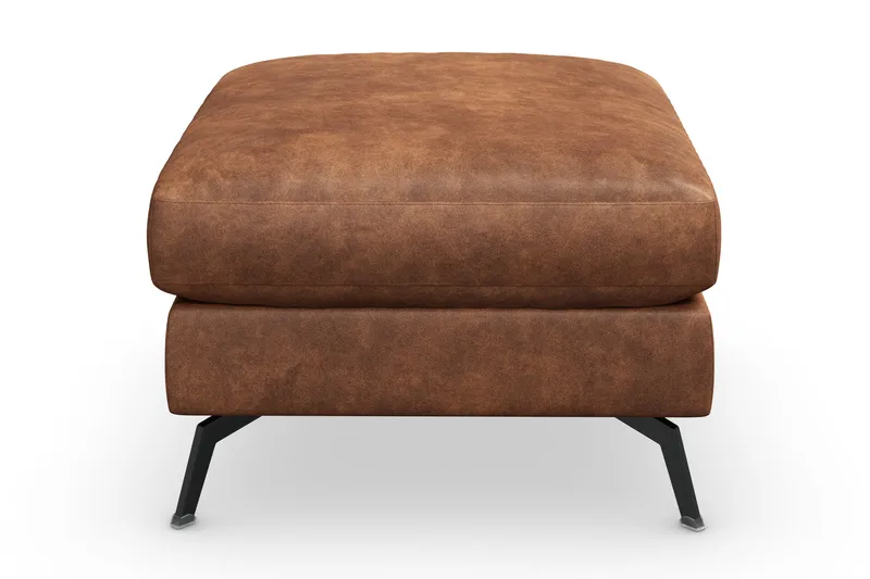 Ocean Lyx Fotpall - Brun/Läder - Products - Möbler - Fåtölj & stolar - Pall & puff - Fotpallar