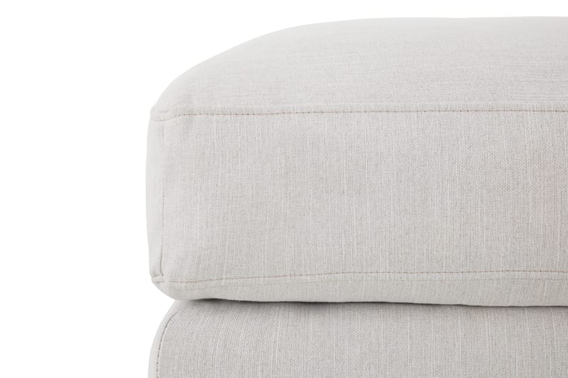 Ocean Lyx Fotpall - Linnebeige , Krom Ben - Products - Möbler - Fåtölj & stolar - Pall & puff - Fotpallar