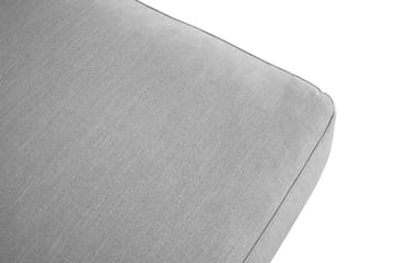 Ocean Lyx Fotpall - Linnegrå, Krom Ben - Products - Möbler - Fåtölj & stolar - Pall & puff - Fotpallar