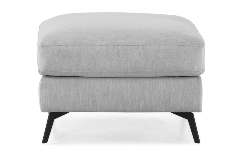 Ocean Lyx Fotpall - Linnegrå, Svarta Ben - Products - Möbler - Fåtölj & stolar - Pall & puff - Fotpallar