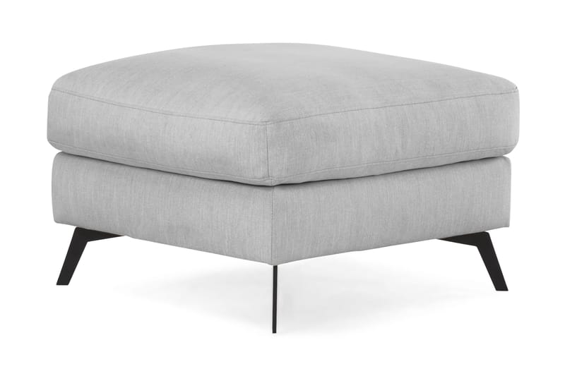 Ocean Lyx Fotpall - Linnegrå, Svarta Ben - Products - Möbler - Fåtölj & stolar - Pall & puff - Fotpallar