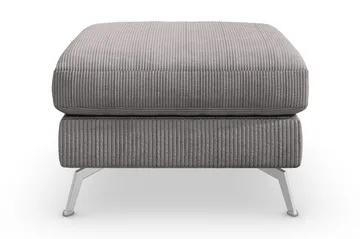 Ocean Lyx Fotpall - Mörkgrå/Krom - Products - Möbler - Fåtölj & stolar - Pall & puff - Fotpallar