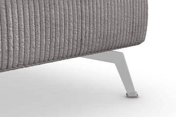 Ocean Lyx Fotpall - Mörkgrå/Krom - Products - Möbler - Fåtölj & stolar - Pall & puff - Fotpallar