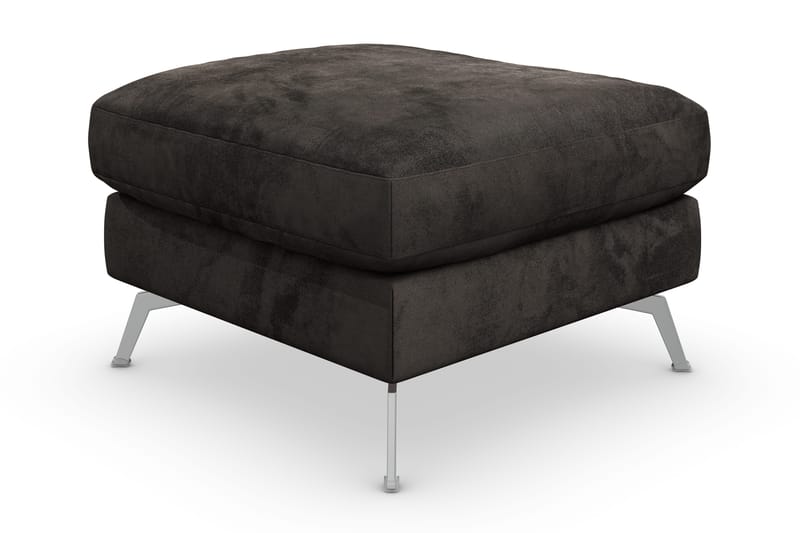 Ocean Lyx Fotpall - Mörkgrå/Sammet - Products - Möbler - Fåtölj & stolar - Pall & puff - Fotpallar