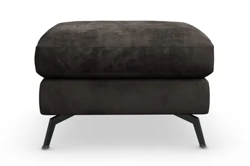 Ocean Lyx Fotpall - Mörkgrå/Sammet - Products - Möbler - Fåtölj & stolar - Pall & puff - Fotpallar