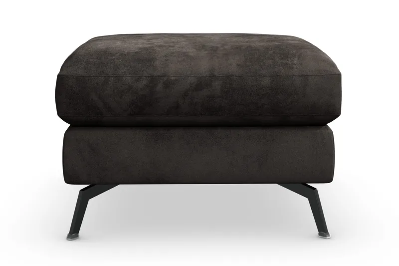 Ocean Lyx Fotpall - Mörkgrå/Sammet - Products - Möbler - Fåtölj & stolar - Pall & puff - Fotpallar