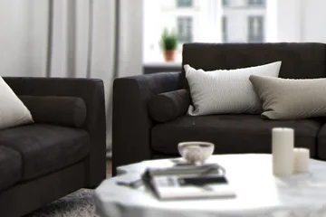 Ocean Lyx Fotpall - Mörkgrå/Sammet - Products - Möbler - Fåtölj & stolar - Pall & puff - Fotpallar