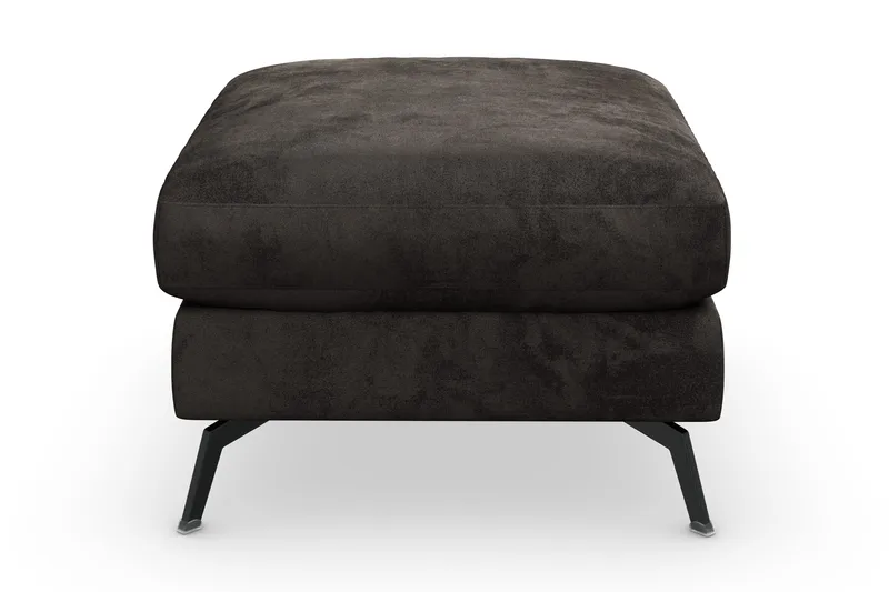 Ocean Lyx Fotpall - Mörkgrå/Sammet - Products - Möbler - Fåtölj & stolar - Pall & puff - Fotpallar