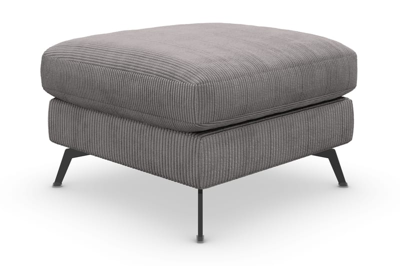 Ocean Lyx Fotpall - Mörkgrå/Svart - Products - Möbler - Fåtölj & stolar - Pall & puff - Fotpallar
