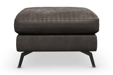 Ocean Lyx Fotpall - Svart/Läder - Products - Möbler - Fåtölj & stolar - Pall & puff - Fotpallar