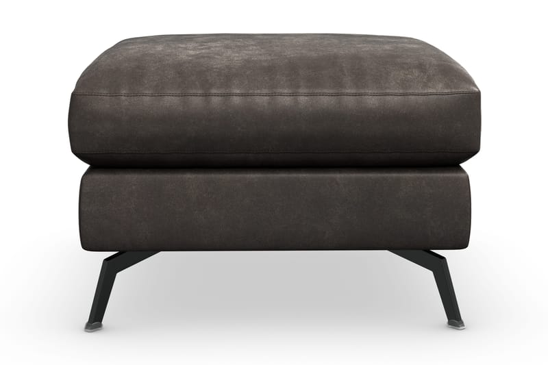 Ocean Lyx Fotpall - Svart/Läder - Products - Möbler - Fåtölj & stolar - Pall & puff - Fotpallar
