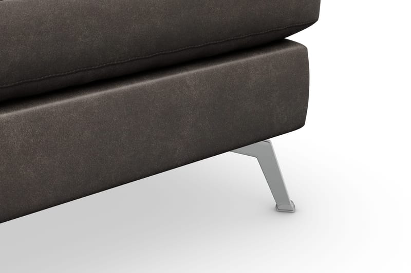 Ocean Lyx Fotpall - Svart/Läder - Products - Möbler - Fåtölj & stolar - Pall & puff - Fotpallar