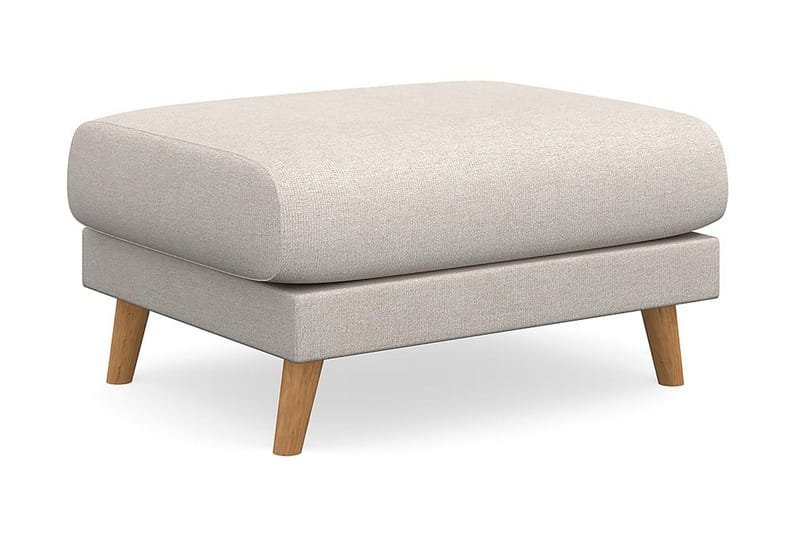 Trend Lyx Fotpall - Beige/Ek - Products - Möbler - Fåtölj & stolar - Pall & puff - Fotpallar