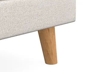 Trend Lyx Fotpall - Beige/Ek - Products - Möbler - Fåtölj & stolar - Pall & puff - Fotpallar