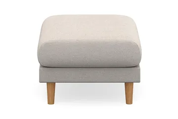 Trend Lyx Fotpall - Beige/Ek - Products - Möbler - Fåtölj & stolar - Pall & puff - Fotpallar