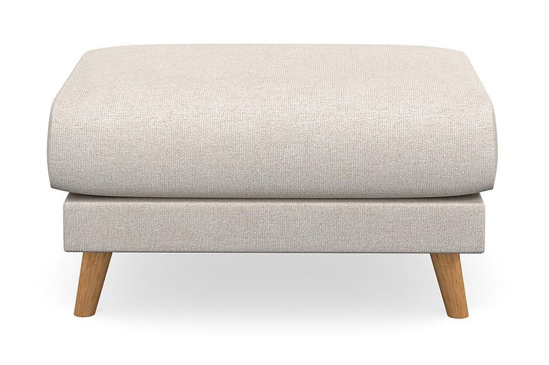 Trend Lyx Fotpall - Beige/Ek - Products - Möbler - Fåtölj & stolar - Pall & puff - Fotpallar