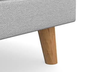Trend Lyx Fotpall - Ljusgrå/Ek - Products - Möbler - Fåtölj & stolar - Pall & puff - Fotpallar