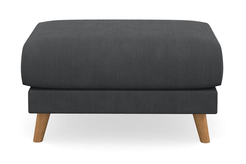 Trend Lyx Fotpall - Mörkgrå/Ek - Products - Möbler - Fåtölj & stolar - Pall & puff - Fotpallar