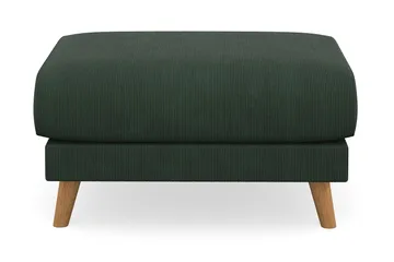 Trend Lyx Fotpall - Mörkgrön/Ek - Products - Möbler - Fåtölj & stolar - Pall & puff - Fotpallar