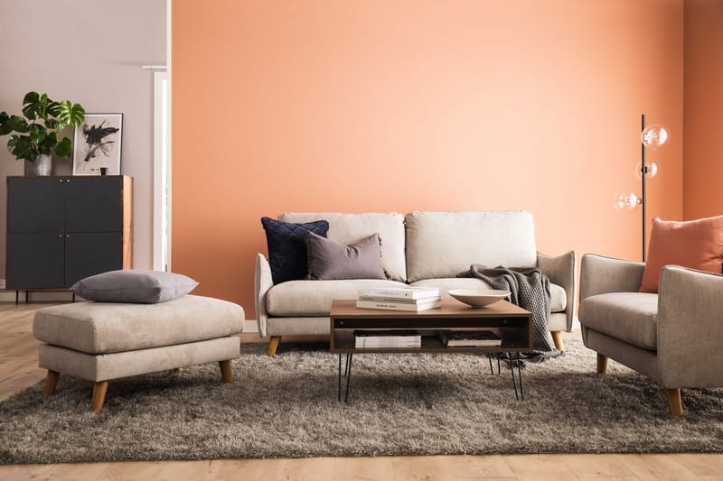 Trend Lyx Fåtölj - Beige/Svart - Products - Möbler - Fåtölj & stolar - Fåtölj