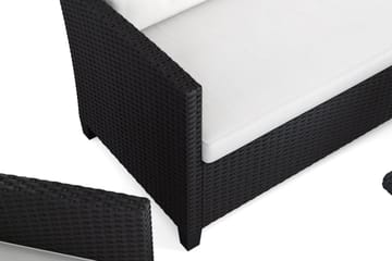 James Light Soffgrupp utomhus i konstrotting - Svart - Products - Utemöbler & utemiljö - Loungemöbler - Loungeset & loungegrupp