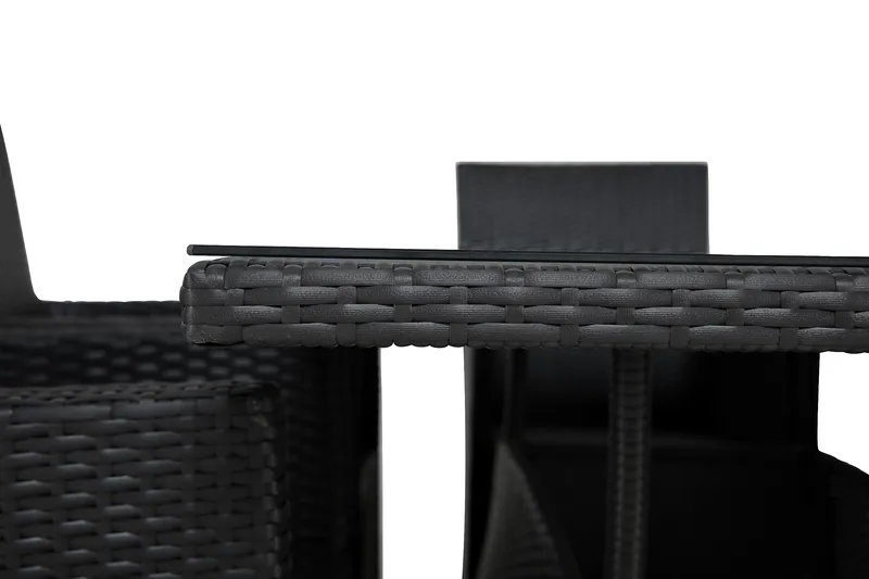 Thor Matgrupp Utomhus 140 + 6 Thor Fåtölj - Svart - Products - Utemöbler & utemiljö - Utegrupp - Matgrupp utomhus