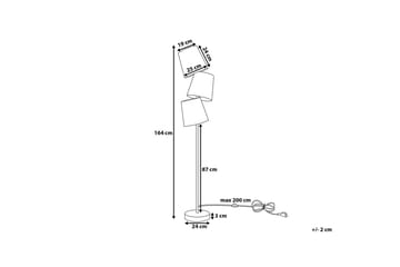 Grande Golvlampa 164 cm - Vit - Products - Belysning - Lampor & belysning inomhus - Golvlampa