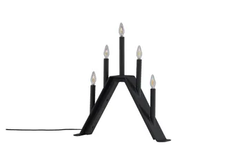 Åre Adventsljusstake 36 cm - Svart - Products - Belysning - Lampor & belysning inomhus - Sovrumslampa - Sänglampa - Sängbordslampa