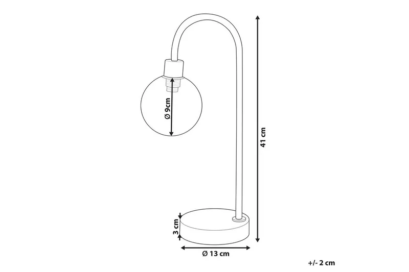 Capramis Bordslampa 41 cm G9 - Guld - Products - Belysning - Lampor & belysning inomhus - Sovrumslampa - Sänglampa - Sängbordslampa