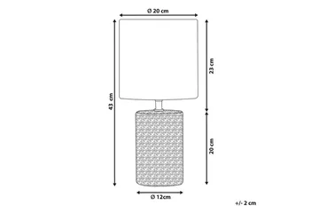Pyskalo Bordslampa 43 cm E14 - Brun/Beige - Products - Belysning - Lampor & belysning inomhus - Sovrumslampa - Sänglampa - Sängbordslampa