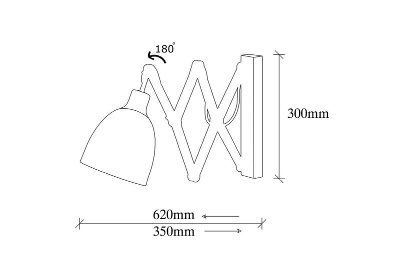 Vägglampa Sugana Lyra Svart / Vintage - Beige/Svart - Products - Belysning - Lampor & belysning inomhus - Sovrumslampa - Sänglampa - Sänglampa vägg