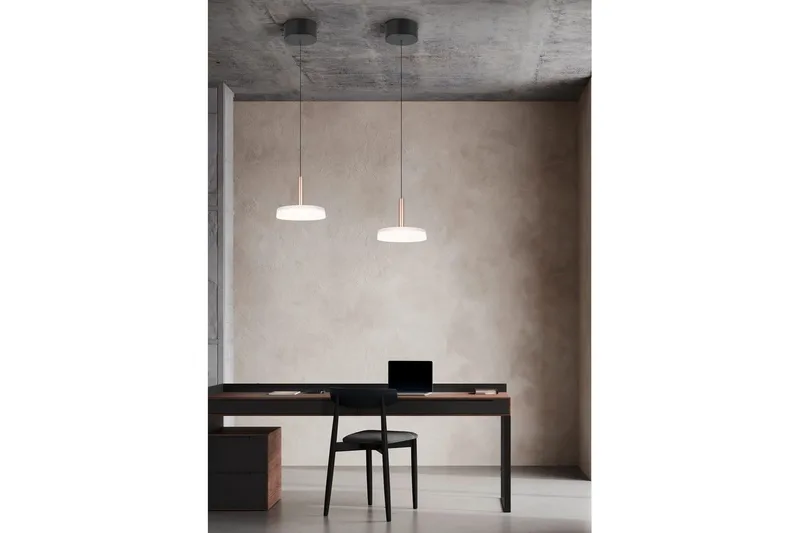 Pendel TRIO Celeste 1-del, Mattsvart/vit/kaffebrun - 1-del, Mattsvart/vit/kaffebrun - Products - Belysning - Lampor & belysning inomhus - Taklampa & takbelysning - Kökslampa & taklampa kök