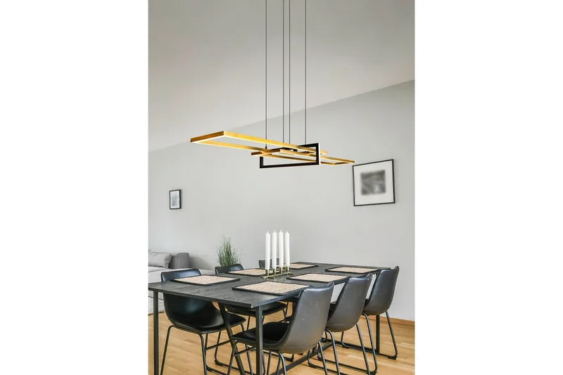 Pendel TRIO Salinas Mattmässing/mattsvart - Mattmässing/mattsvart - Products - Belysning - Lampor & belysning inomhus - Taklampa & takbelysning - Kökslampa & taklampa kök