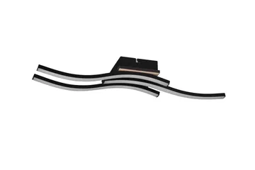 Route LED Taklampa 3L mattsvart/ trä - Matt svart/Trä - Products - Belysning - Lampor & belysning inomhus - Taklampa & takbelysning - Takplafond