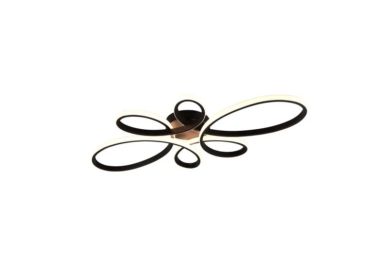 Taklampa TRIO Fly 83 cm, Mattsvart, 83 cm, Mattsvart