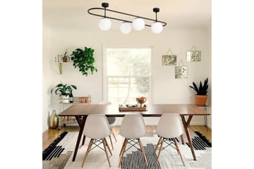 Taklampa Wynel Svart / Vit Fyra uttag - Fyra uttag - Products - Belysning - Lampor & belysning inomhus - Taklampa & takbelysning - Pendellampa & hänglampa