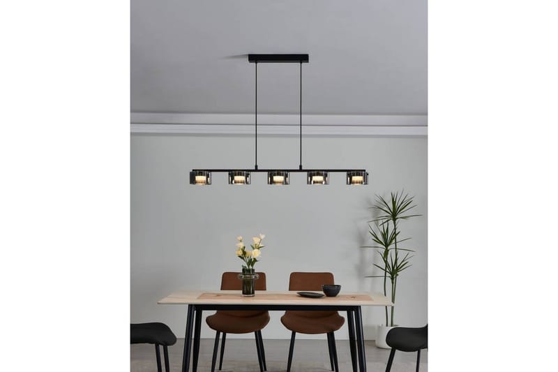 Takpendel Eglo Copillos Svart/Transparent med 5 Lampor - Products - Belysning - Lampor & belysning inomhus - Taklampa & takbelysning - Pendellampa & hänglampa