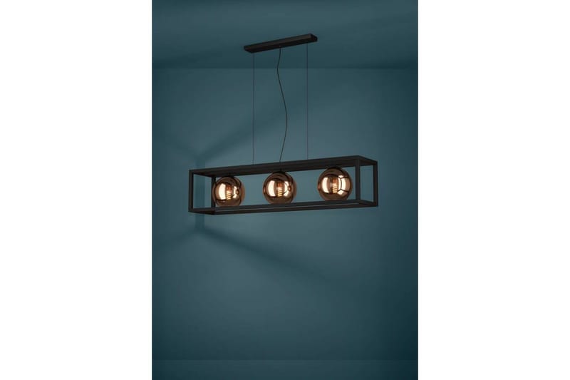 Takpendel Eglo Cordoba Svart/Koppar Ram med 3 Lampor - Products - Belysning - Lampor & belysning inomhus - Taklampa & takbelysning - Pendellampa & hänglampa