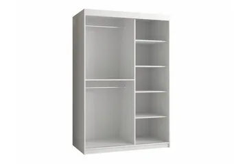 Dunvegan Garderob m. Spegel - Vit - Products - Förvaring - Garderober & garderobssystem