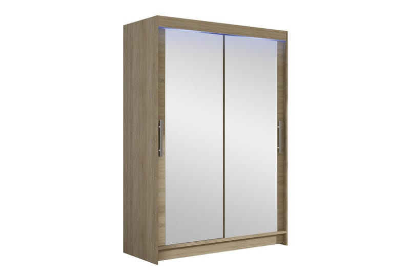 Estella Garderob med Spegel 120x200 cm, Beige