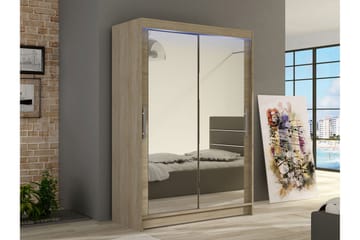 Estella Garderob med Spegel 120x200 cm - Beige - Products - Förvaring - Garderober & garderobssystem