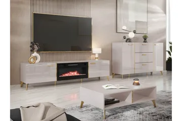 Akihiko Möbelset För Vardagsrum - Cashmere - Products - Förvaring - Förvaringsmöbler - Möbelset för vardagsrum