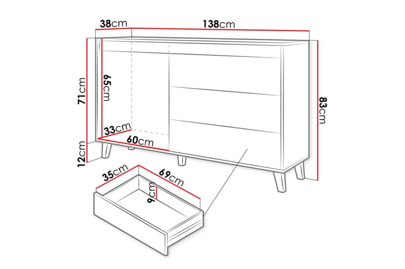 Amshyttan Byrå - Antracit - Products - Förvaring - Förvaringsmöbler - Byrå