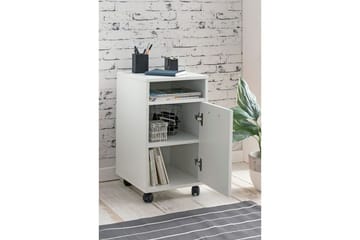 Rullkontejner Wohnling förvaringsbricka, 1 dörr, folierad spånskiva med hjul, modern stil Vit - Vit - Products - Förvaring - Förvaringsmöbler - Byrå - Hurts