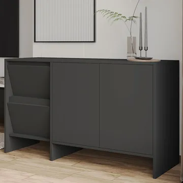 Crala Konsol 130x81,8x44 cm - Antracit - Products - Förvaring - Förvaringsmöbler - Sideboard & skänk
