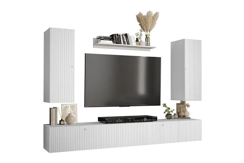 Dunvegan Möbelset För Vardagsrum White