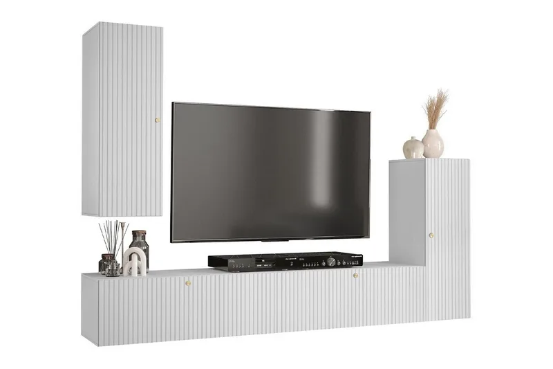 Dunvegan Möbelset För Vardagsrum White