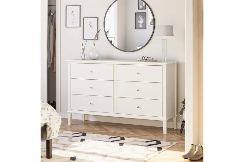 Evgeni Byrå 6 lådor - Vit - Products - Förvaring - Förvaringsmöbler - Byrå