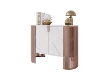 Friend Skänk 120x40 cm, Rosa/Vit